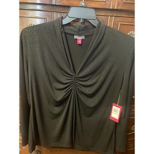 BLACK SPARKLING  1X LADIES BLOUSE .  Fast shipping